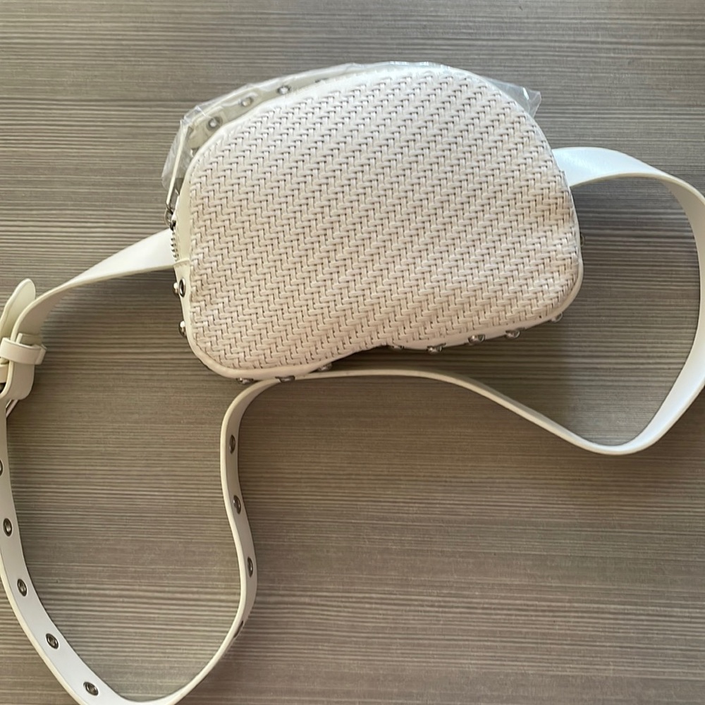 Zara white Belt Bag